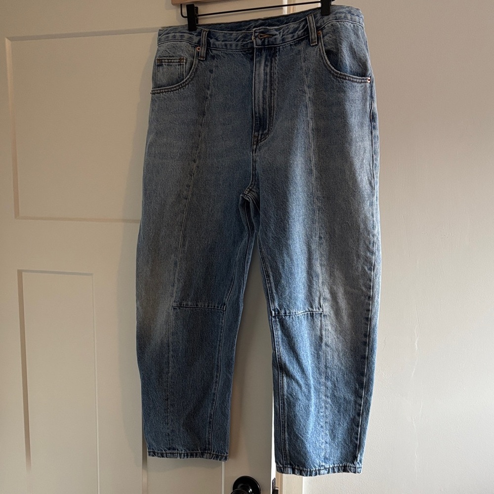 Roucha denim jeans, barrel leg